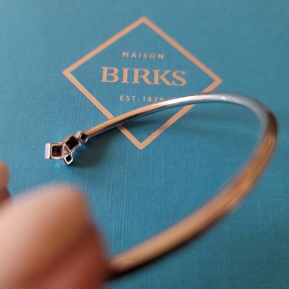 Birks Sterling Silver Cluster Stud Bracelet S/M - Picture 4 of 6